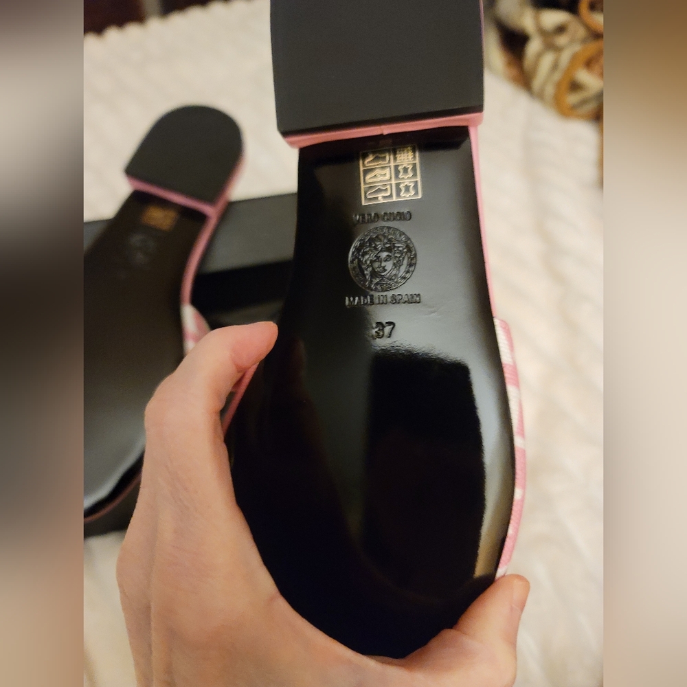 Versace Canvas Mules/ BNIB/ NEVER WORN - Picture 5 of 6